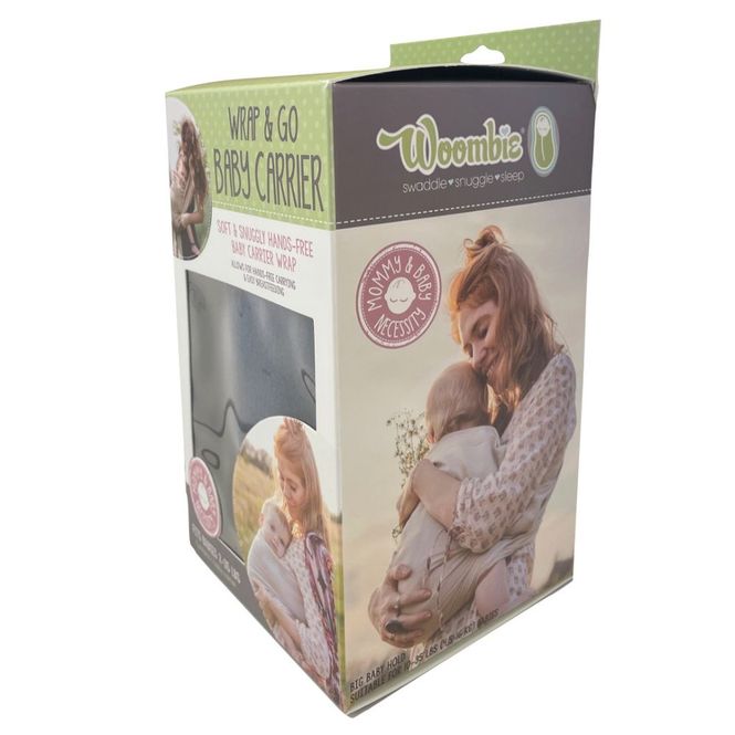 Hovedbilde Woombie Wrap&Go bæresjal, Charcoal (mørk grå)