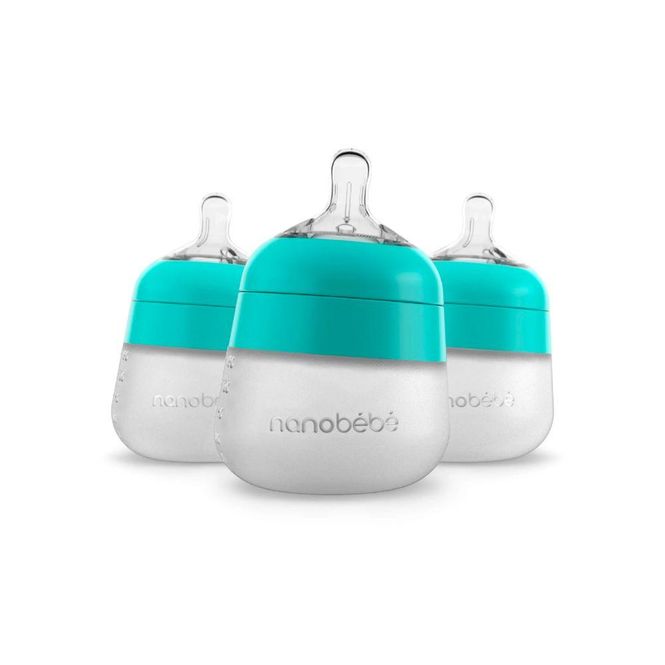 Hovedbilde Nanobébé Flexy Silikontåteflaske (myk) - Teal 150 ...