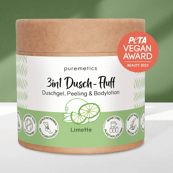 Hovedbilde Puremetics 3-i-1 Dusch-Fluff dusjsåpe «lime»