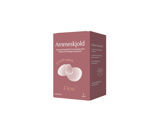 Hovedbilde Flow ammeskjold i silikon str L - 2pk