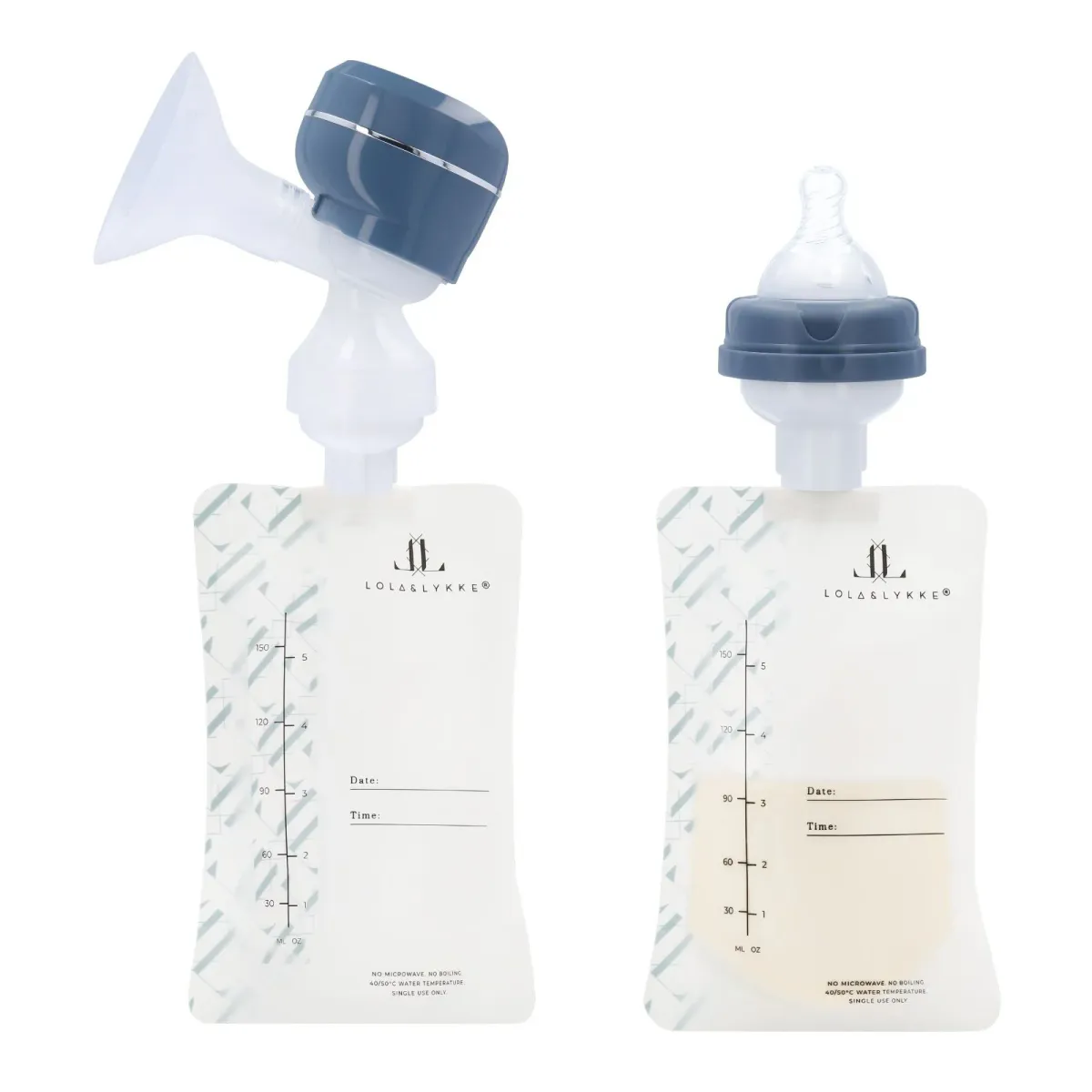 Lola & Lykke Morsmelksposer, 30stk, med adapter