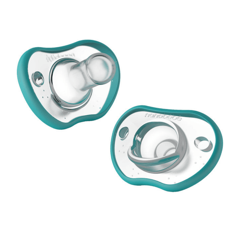 Nanobébé Flexy Pacifier narresmokk, teal, 2pk