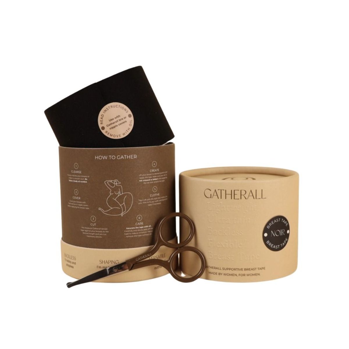Gatherall Supportive Breast Tape, noir