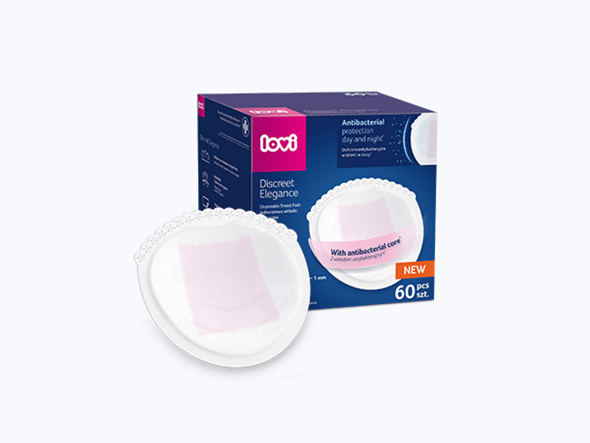 LOVI Discreet Elegance antibacterial Breast Pads 60pk hvit