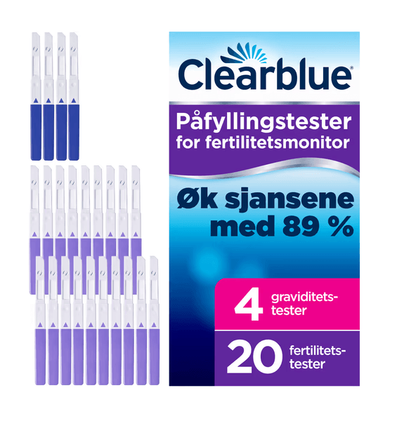 Hovedbilde Clearblue testpinner til fertility monitor