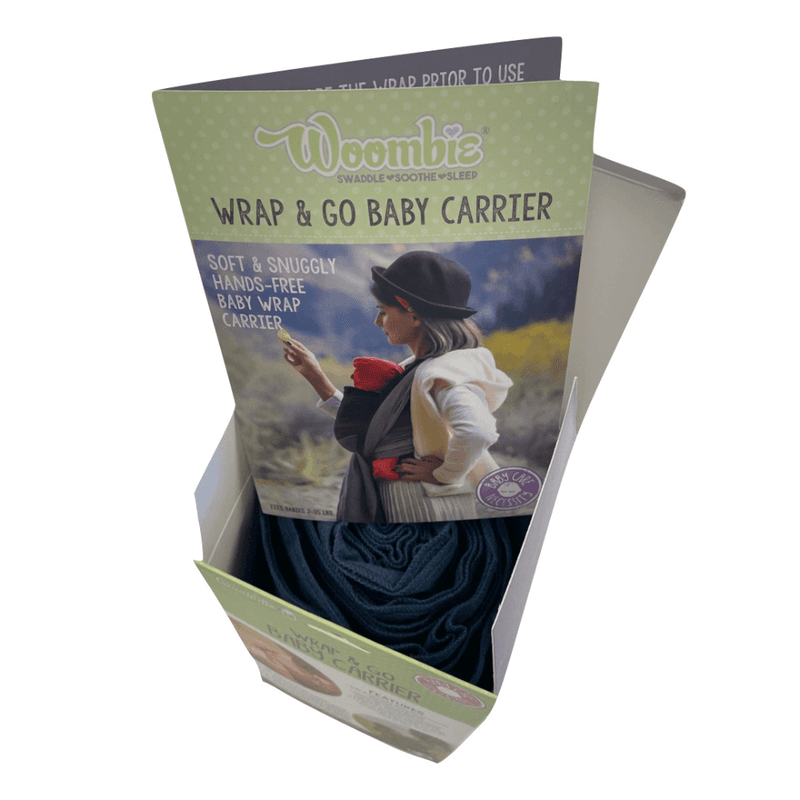 Woombie Wrap&Go bæresjal, Navy (mørk blå)