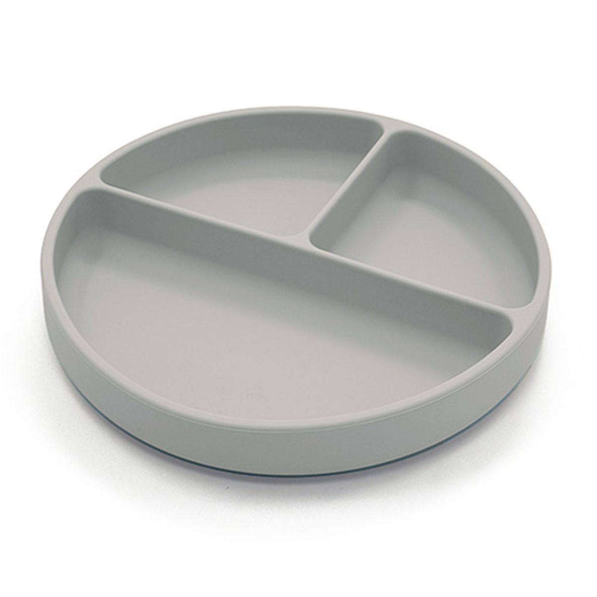 Summerville Organic Tallerken delt silikon, silver grey